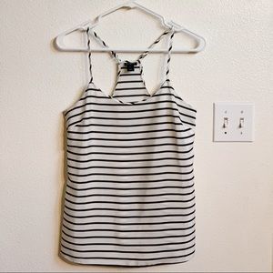 J. Crew Sheer Stripe Top